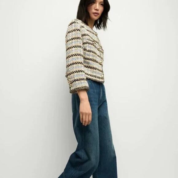 Veronica Beard Sumira Metallic Tweed Jacket US 8 - Picture 3 of 13